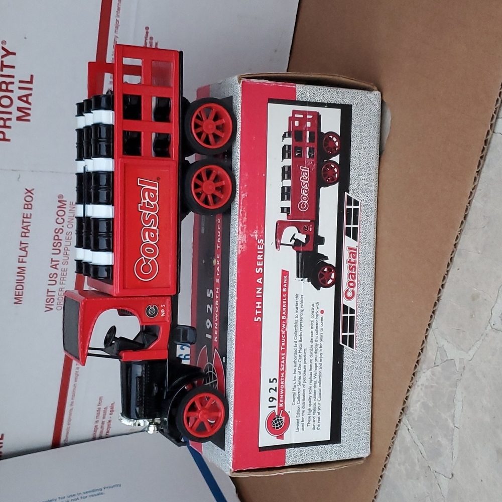 Kenworth Stake Truck with Barrels Bank